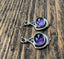 Ornate Amethyst Sterling Silver Drop Earrings by Springwaves