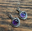 Ornate Amethyst Sterling Silver Drop Earrings by Springwaves