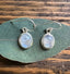 Classic Oval Silver Moonstone Drop Earrings by Springwaves