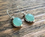 Classic Oval Silver Aqua Chalcedony Drop Earrings by Springwaves