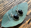 Classic Oval Sterling Silver Black Onyx Drop Earrings by Springwaves