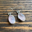 Classic Oval Silver Rose Quartz Drop Earrings by Springwaves