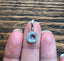Tiny Faceted Aquamarine Pendant Necklace by Springwaves