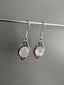 Delicate Ornate Silver Rainbow Moonstone Drop Earrings by Springwaves