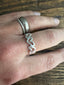 Modernist Heart Sterling Silver Band Ring by Springwaves