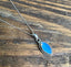 Sterling Silver Almond Opalite Necklace by Springwaves