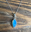 Sterling Silver Almond Opalite Necklace by Springwaves