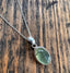 Sterling Silver Classic Oval Prehnite Necklace by Springwaves
