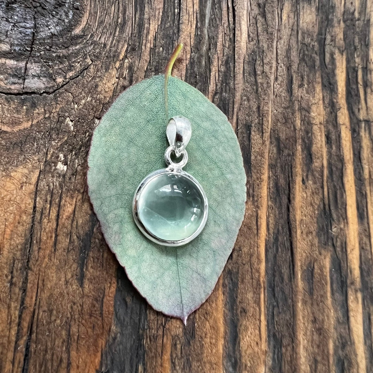 Labradorite Minimalist Round Necklace by Springwaves