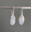 Silver Marquis Moonstone Earrings by Springwaves