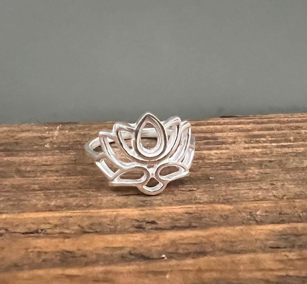 Sterling Silver Lotus Flower Ring