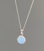 Opalite Minimalist Round Necklace by Springwaves