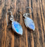 Silver Marquis Moonstone Earrings by Springwaves