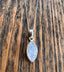 Delicate Marquis Rainbow Moonstone Sterling Silver Necklace by Springwaves