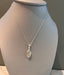 Delicate Marquis Rainbow Moonstone Sterling Silver Necklace by Springwaves