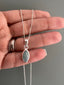 Sterling Silver Marquis Aquamarine Necklace by Springwaves