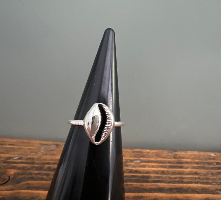 Sterling Silver Cowrie Shell Ring