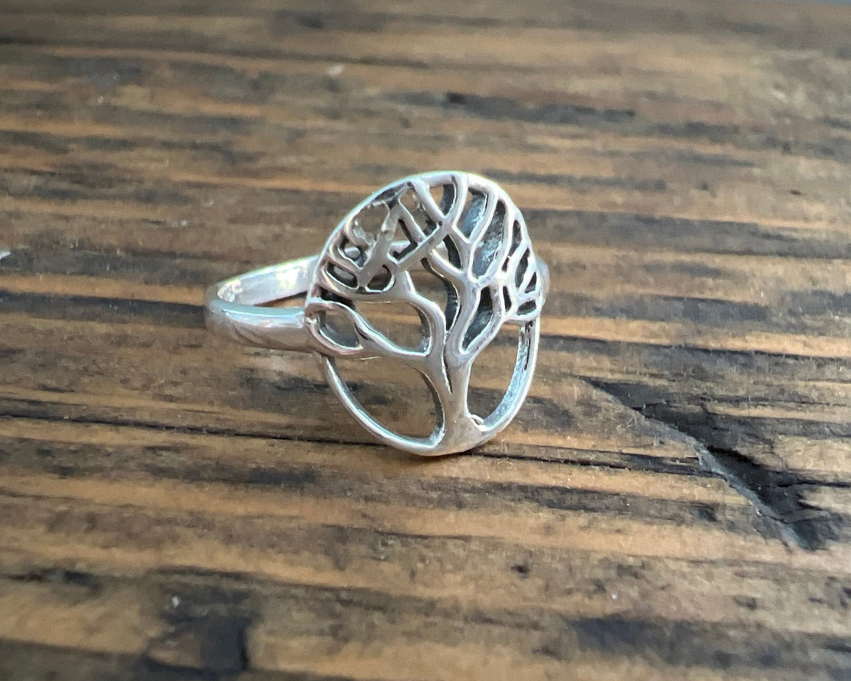 Stering Silver Tree of Life Ring by Springwaves