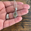 Dainty Teardrop Prehnite Silver Necklace by Springwaves