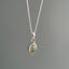 Dainty Teardrop Prehnite Silver Necklace by Springwaves