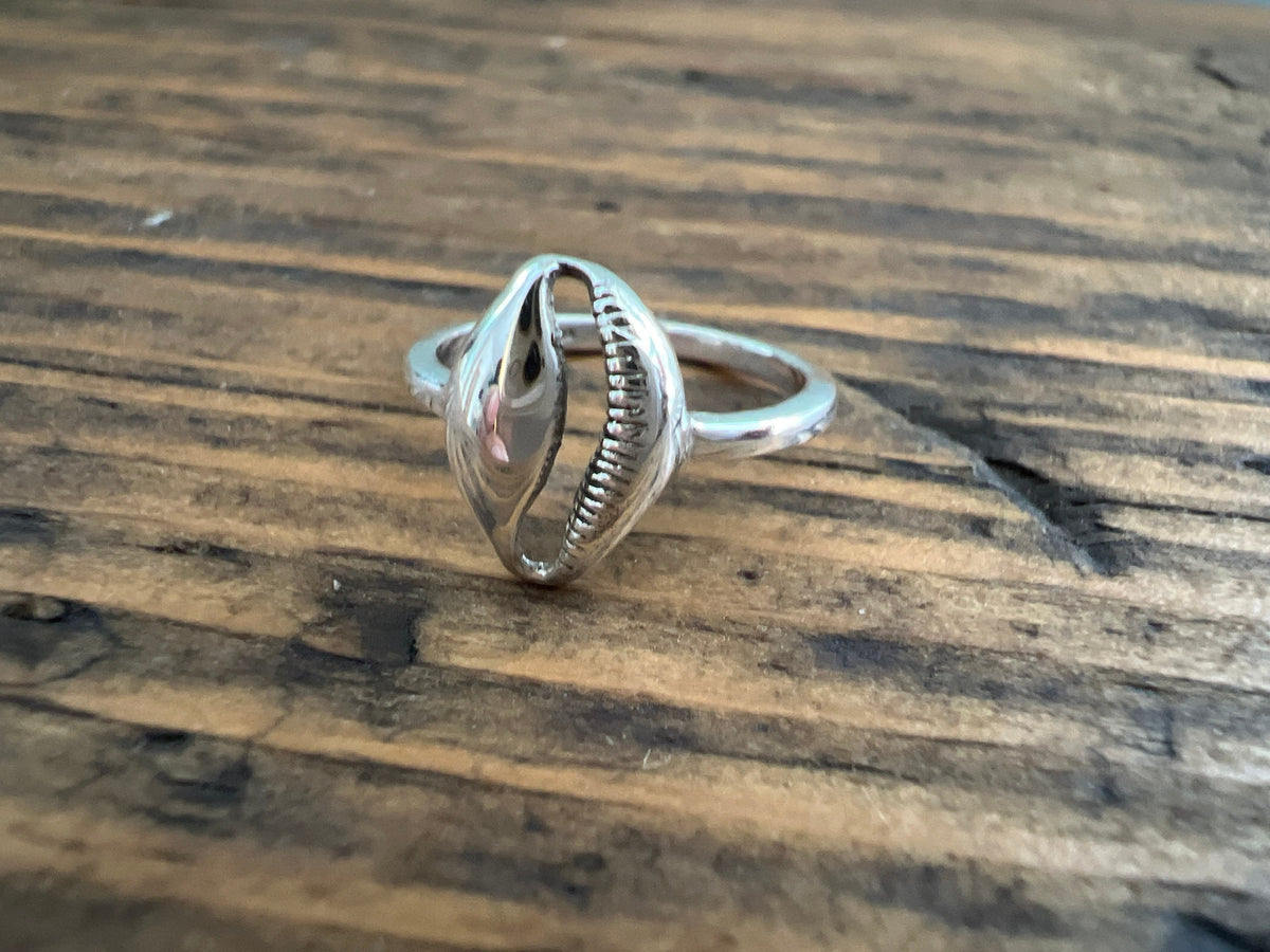 Sterling Silver Cowrie Shell Ring