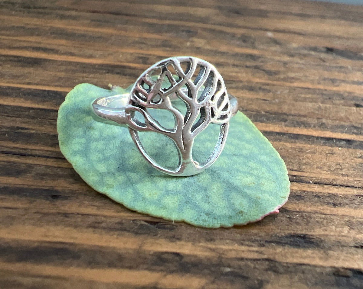 Stering Silver Tree of Life Ring by Springwaves