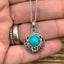 Art Nouveau Turquoise Pendant Necklace by Springwaves