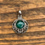 Art Nouveau Emerald Pendant Necklace by Springwaves