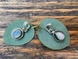 Sterling Silver Boho Opal Necklace - Pendant Shape Options