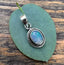 Sterling Silver Boho Oval Opal Necklace by Springwaves