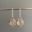 Prehnite Silver Circle Drop Earrings by Springwaves