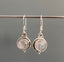 Rainbow Moonstone Silver Circle Drop Earrings by Springwaves