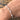 Dainty oval silver bracelet in tourmaline, moonstone, amethyst - by Springwaves