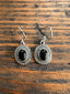 Sterling Silver Boho Oval Black Onyx Earrings by Springwaves