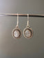 Sterling Silver Boho Oval Moonstone Earrings by Springwaves