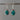 Oval Turquoise Earrings - Delicate Silver Drop Earrings by Springwaves