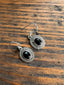 Sterling Silver Boho Oval Black Onyx Earrings by Springwaves