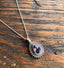 Decorative Faceted Amethyst Teardrop Necklace by Springwaves