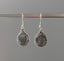 Oval Labradorite Earrings - Delicate Silver Drop Earrings by Springwaves