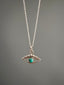 Third Eye / Evil Eye Turquoise Gemstone Pendant Necklace by Springwaves