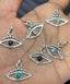 Third Eye / Evil Eye Gemstone Pendant Necklace - Choose Your Stone & Chain by Springwaves