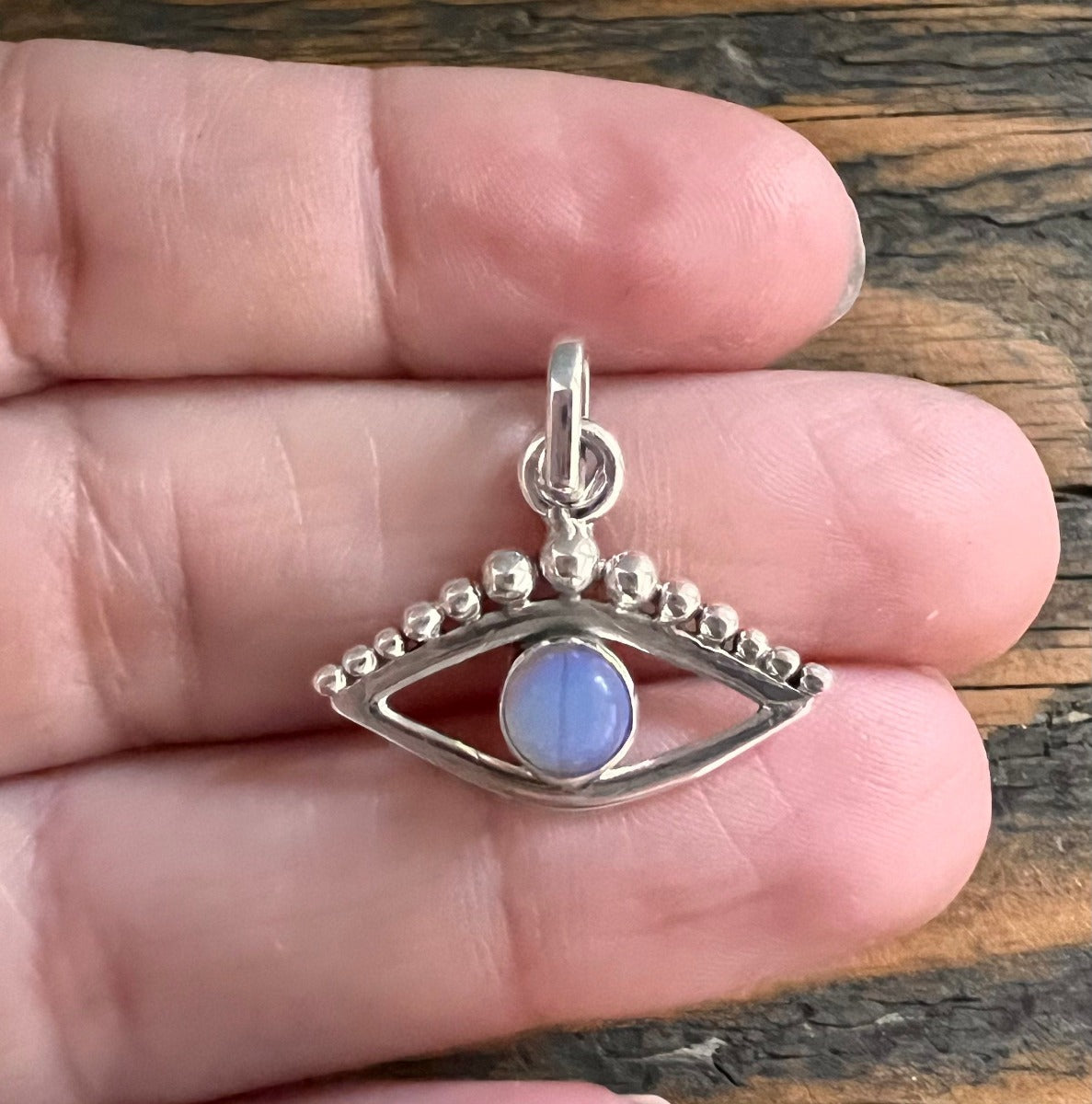 Third Eye / Evil Eye Gemstone Pendant Necklace - Choose Your Stone & Chain by Springwaves