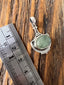 Aquamarine Intricate Design Boho Silver Necklace Pendant by Springwaves