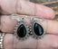 Black Onyx Silver Boho Teardrop Earrings by Springwaves