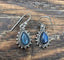 Silver Labradorite Boho Teardrop Earrings by Springwaves