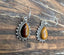 Silver Tigereye Boho Teardrop Earrings by Springwaves