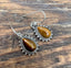 Silver Tigereye Boho Teardrop Earrings by Springwaves