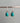 Turquoise Silver Boho Teardrop Earrings by Springwaves