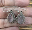 Rose Quartz Silver Boho Teardrop Earrings by Springwaves