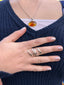 Silver Wave Wrap Ring - Adjustable